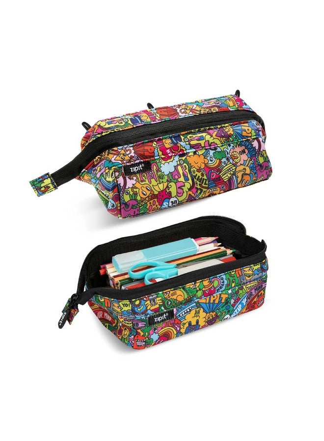زيبيت حافظة أقلام ZIPIT Lenny | حقيبة أقلام كبيرة السعة | حقيبة أقلام للمدرسة والجامعة والمكتب (ملونة) - Image 1