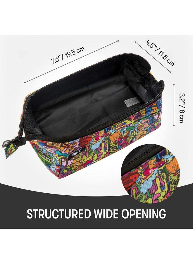 زيبيت حافظة أقلام ZIPIT Lenny | حقيبة أقلام كبيرة السعة | حقيبة أقلام للمدرسة والجامعة والمكتب (ملونة) - Image 2