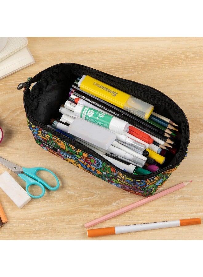 زيبيت حافظة أقلام ZIPIT Lenny | حقيبة أقلام كبيرة السعة | حقيبة أقلام للمدرسة والجامعة والمكتب (ملونة) - Image 5