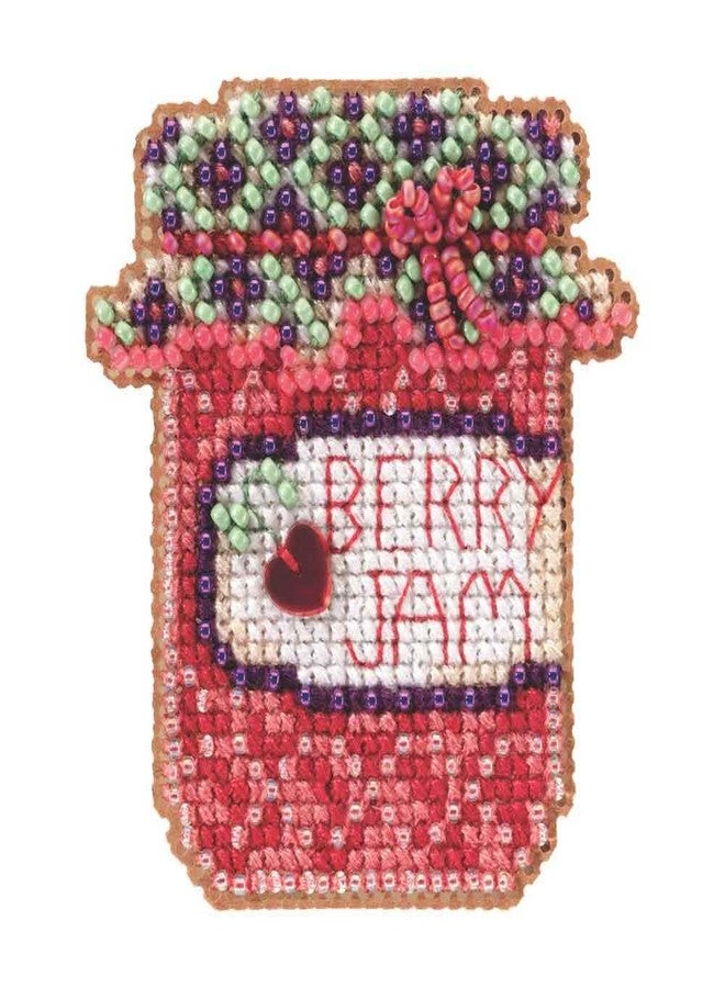 Mill Hill Berry Jam Beaded Counted Cross Stitch Ornament Kit Mill Hill 2012 Autumn Harvest MH18-2101 - Image 1