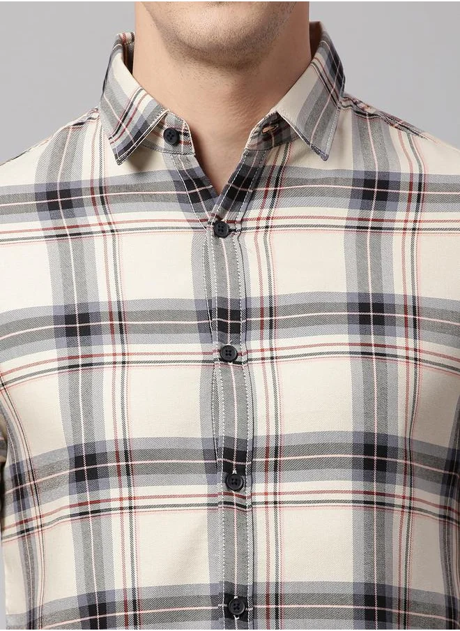 Dennis Lingo Slim Fit Check Casual Shirt by Styli