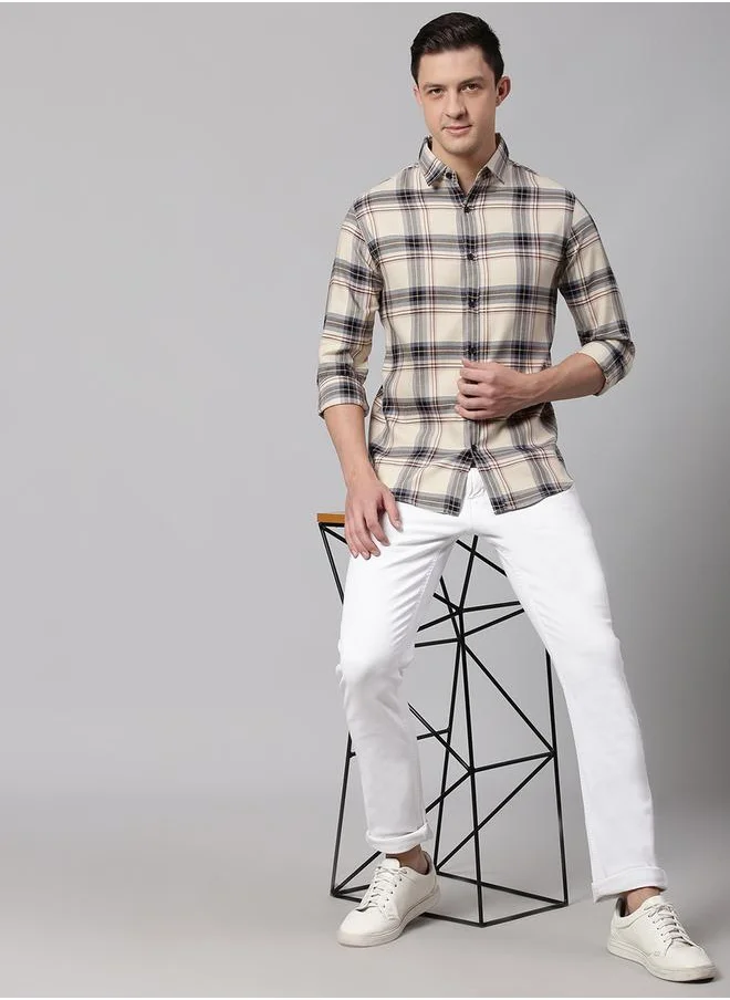 Dennis Lingo Slim Fit Check Casual Shirt by Styli