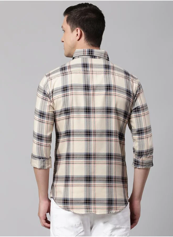 Dennis Lingo Slim Fit Check Casual Shirt by Styli