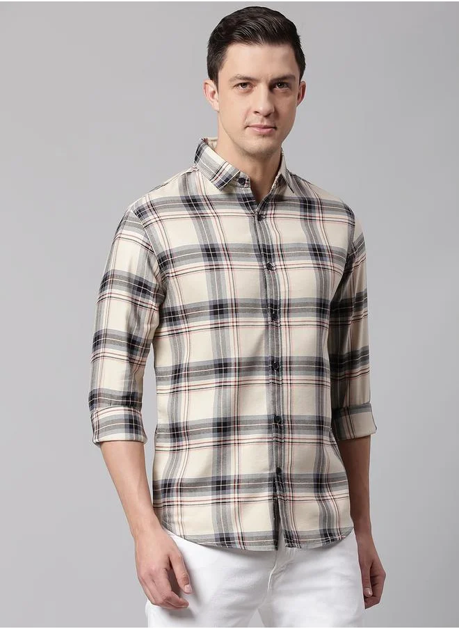 Dennis Lingo Slim Fit Check Casual Shirt by Styli