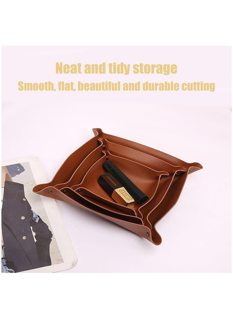 2PCS Small Valet Tray Organizer for Keys, Wallet, and Accessories, Decorative Tray for Desk or Bedroom