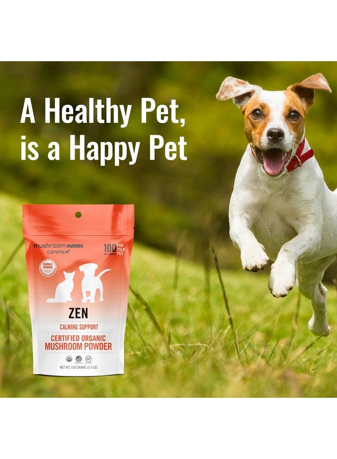 mushroom Matrix Om Mushroom Matrix Pet - Canine | Zen Matrix Mushroom Blend | USA Grown Human-Grade Organic Mushroom Powder Pet Supplement | Calming Soothing Support for Dogs & Cats | 100 Grams, 3.5 oz - Image 2