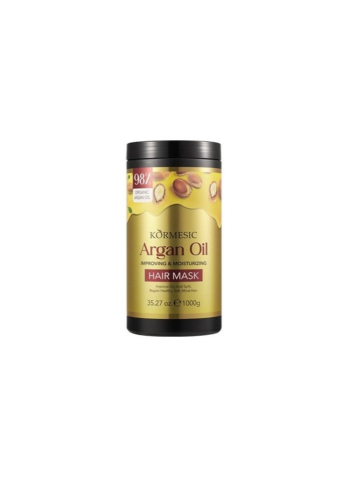 Kormesic - Argan Oil Hair Mask 1000g - Deep Conditioning & Repairing - Image 1