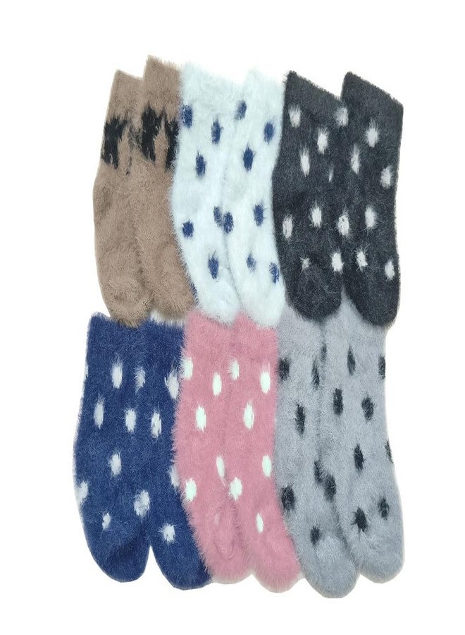 KETKAR Kids Super Soft Cozy Warm Stretchy Fuzzy Winter Ankle Length Socks For Boys Girls 1 Pairs_Pink_1-2 Years - Image 2
