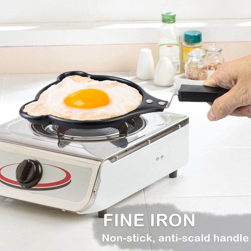 LEGACYCART Mini Frog Face Shape Nonstick Egg Frying Tray Place Innovative Korean Breakfast Pot DIY Mini Egg Pancake Breakfast Single Omelette Pancake Pan (Pack of 1) - Image 3