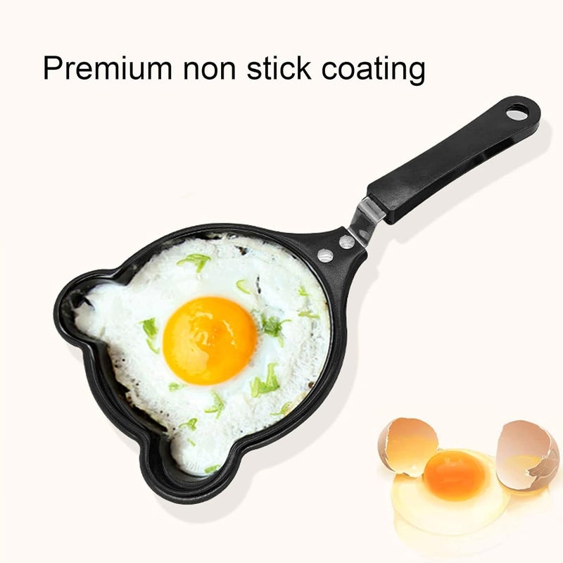 LEGACYCART Mini Frog Face Shape Nonstick Egg Frying Tray Place Innovative Korean Breakfast Pot DIY Mini Egg Pancake Breakfast Single Omelette Pancake Pan (Pack of 1) - Image 4