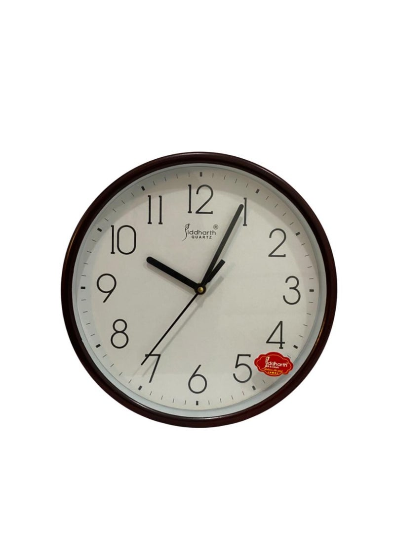 Clock Round Wall Clock, Classic Decor Clock Easy to Read for Bedroom Home Kitchen Room Office School