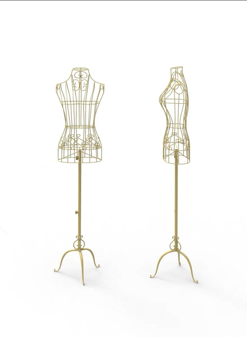 Arabest Mannequin Female Dress Form Mannequin with Adjustable Hight Torso Body Metal Mannequin Dress Model Half Body Metal Wire Female Body Mannequin For Home Shop Display Stand - Image 2