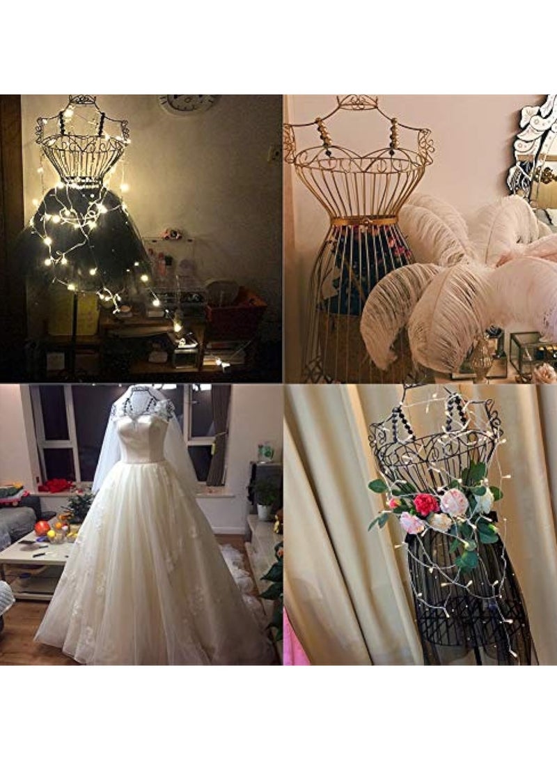Arabest Mannequin Female Dress Form Mannequin with Adjustable Hight Torso Body Metal Mannequin Dress Model Half Body Metal Wire Female Body Mannequin For Home Shop Display Stand - Image 5
