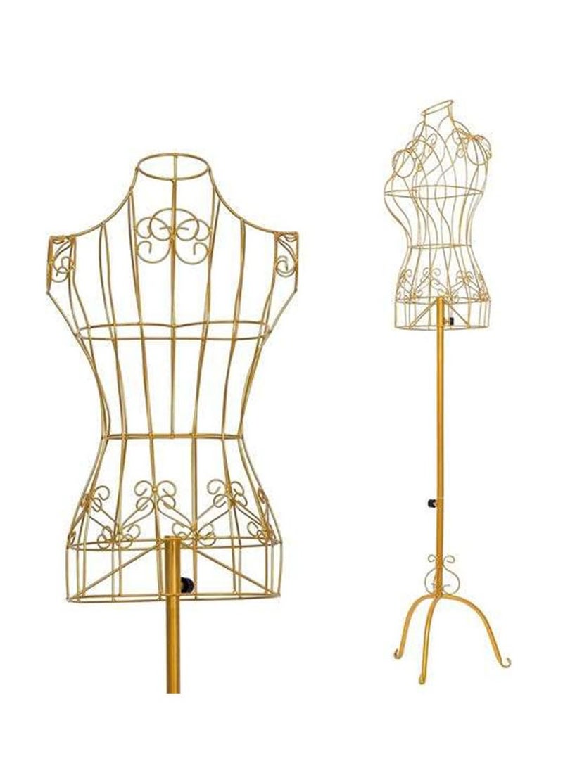 Arabest Mannequin Female Dress Form Mannequin with Adjustable Hight Torso Body Metal Mannequin Dress Model Half Body Metal Wire Female Body Mannequin For Home Shop Display Stand - Image 1