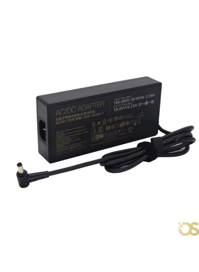OS Laptop Charger 180W compatible with Asus  comes with a connector size (6.0x3.7mm) ASUS 6037, suitable for compatible devices with the same standard specifications, includes the adapter, safe, fast, and stable charging, with a 1-month warranty from OS STORE. - Image 3