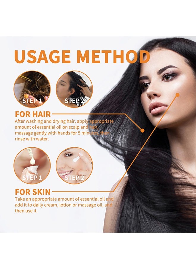 Lanthome Pumpkin Seed Oil -for Skin and Hair Growth Organic 100% Pure RAW Cold Pressed Pumpkin Seed Oil for Anti Aging Wrinkle Massage Oil Hair and Scalp Care Vitamin E Oil  - Image 2