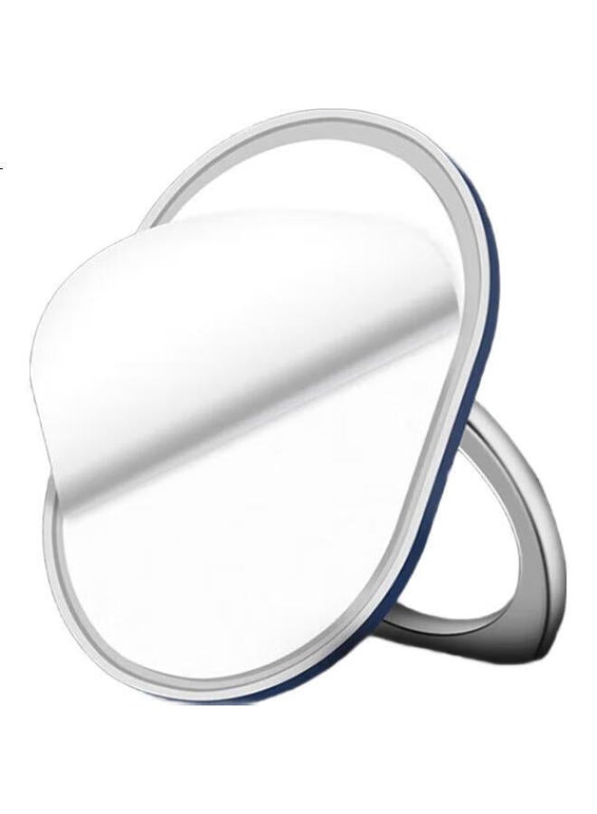 Maikuqi Phone Ring Holder Stand, Desktop Ultra-Thin Ring Support, Back Support Lazy Phone Holder, Compatible With Apple, Huawei, Xiaomi, Black + Silver, 2 Pieces - Image 2