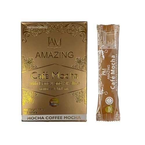 IAM Worldwide AMAZING CAFE LATTE WITH BARLEY & ALKALINE (CAFE MOCHA) - Image 1