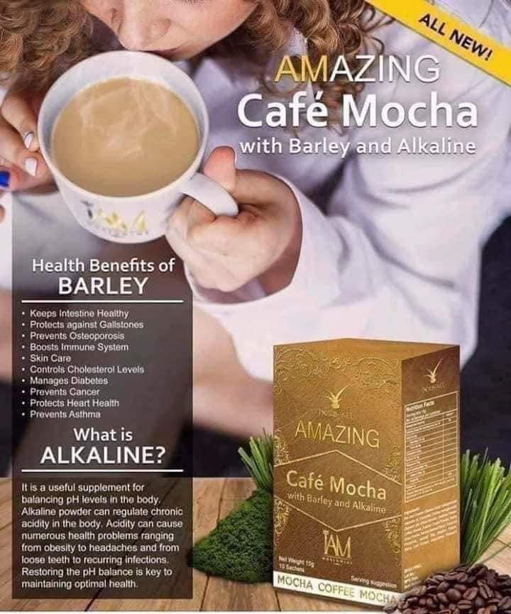 IAM Worldwide AMAZING CAFE LATTE WITH BARLEY & ALKALINE (CAFE MOCHA) - Image 5