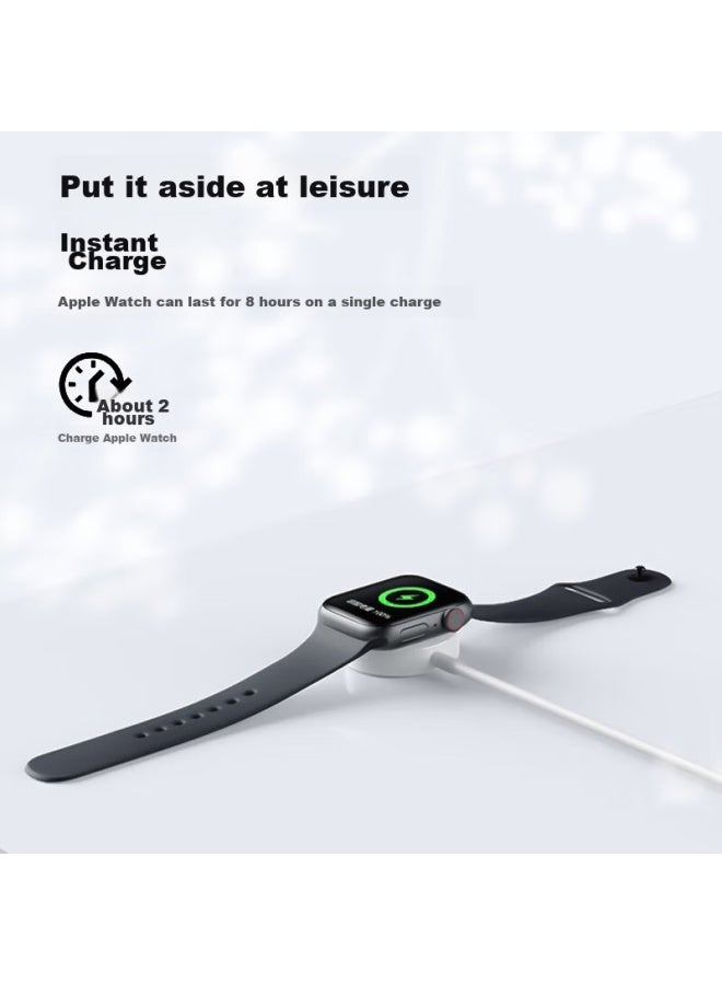 ESCASE Escase Apple Watch Charger, Wireless Iwatch Magnetic Charging Dock, Magsafe Watch Charging Cable, Type-c Compatible, Suitable For Apple Watch 9/8/7/6/5/4se/ultra  - Image 4
