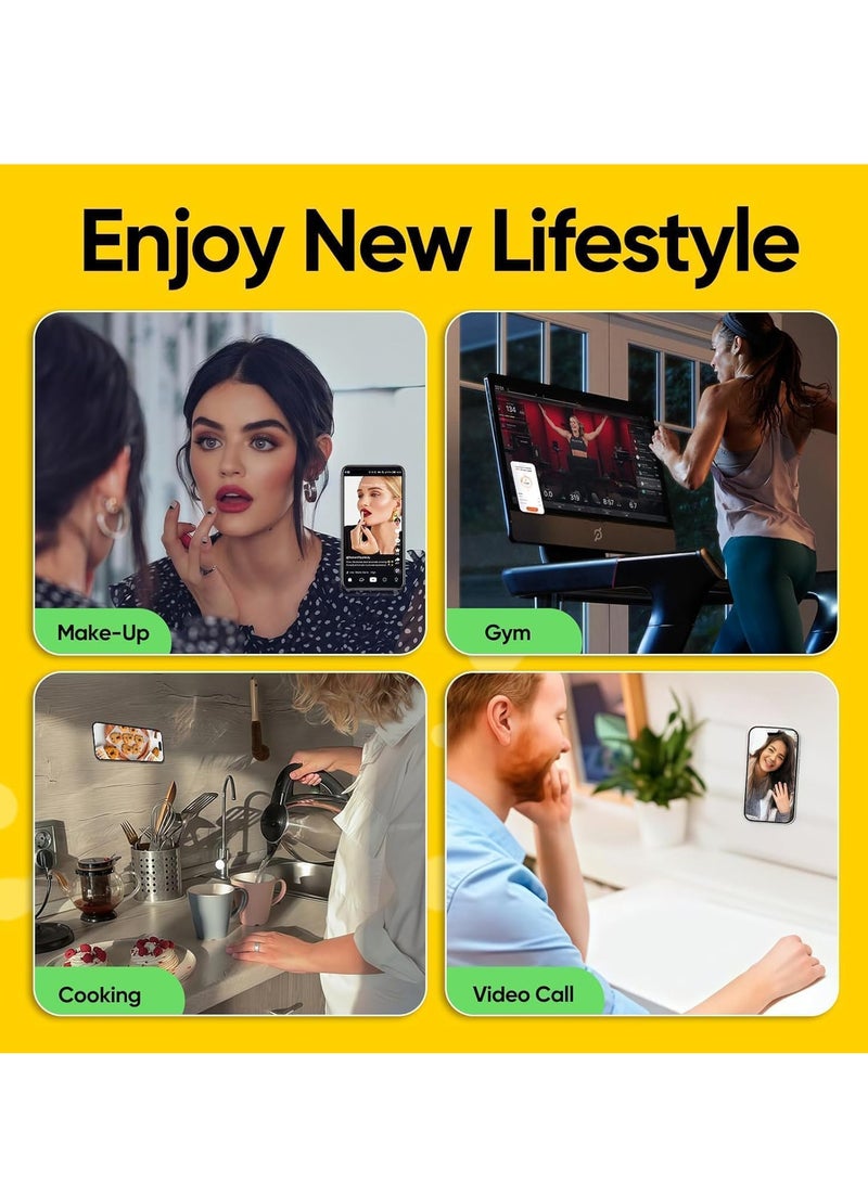 Silicone Double-Sided Suction Phone Case Detachable Mount - Hands-Free, Strong Grip Holder for Selfies & Videos - Durable, Easy to Use - iPhone & Android - Image 3