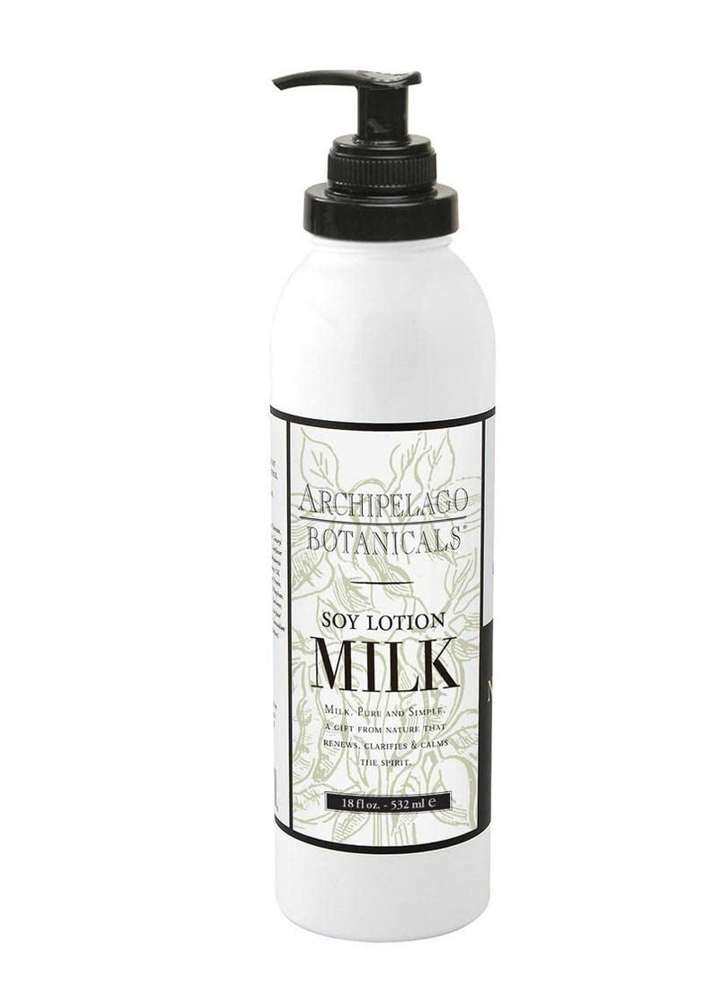 Archipelago Botanicals Soy Milk Lotion for Rehydration and Regeneration, Soy Body Lotion and Moisturizer for Dry or Sensitive Skin, Paraben-Free, Phthalate-Free, 18 oz - Image 1