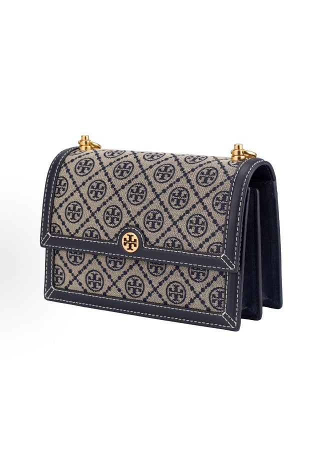 Tory T Monogram Shoulder Bag- Small - Image 3