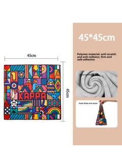 Generic Hundred Patch Cloth Camera Liner Bag Magic Folding Cloth Micro Single SLR Lens Wrapping Cloth Bag Storage Protection Cosmetic Bag-Colour:Pop Art Character Art-Size:45cm*45cm (common Size For Cosmetic Bags)  - Image 1