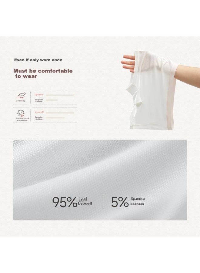Q21 Hygienic Pants For Children, 7a Antibacterial Disposable Daily Wear No-wash Portable Underwear, Girls' Boxer Briefs, 15 Pieces, Size 110 - Image 4