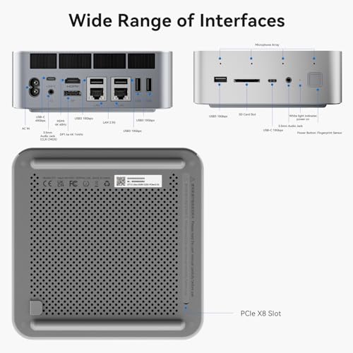 Beelink GTI13 Mini pc, Core i9-13900HK (14C/20T, UP to 5.4GHz) 64GB RAM 2TB NVMe M.2 SSD Mini Desktop Computer, WIFI6+ BT5.2 + 2.5G LAN, Triple Display Output, HDMI/DP/USB-C, W-11 Gaming Mini PC - Image 2