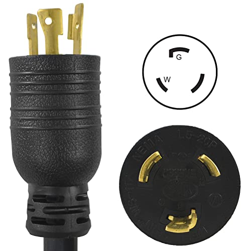 Conntek 8FL520520 8-Feet, Locking Extension Cord, 20-Amp 125-Volt, NEMA L5-20P Plug to U.S Connector - Image 3