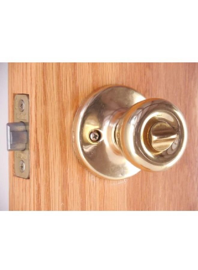 Kwikset 400T 3 Tylo Keyed Entry Knob Polished Brass - Gold - Image 5