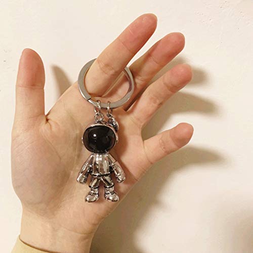 MUAMAX Sliver Spaceman Keychains for Men Creative Astronaut Spacemen Car Key Chain Car Key Accessory Backpack Purse Bag Charms Lucky Astronaut Keyrings Men/Women - Image 5