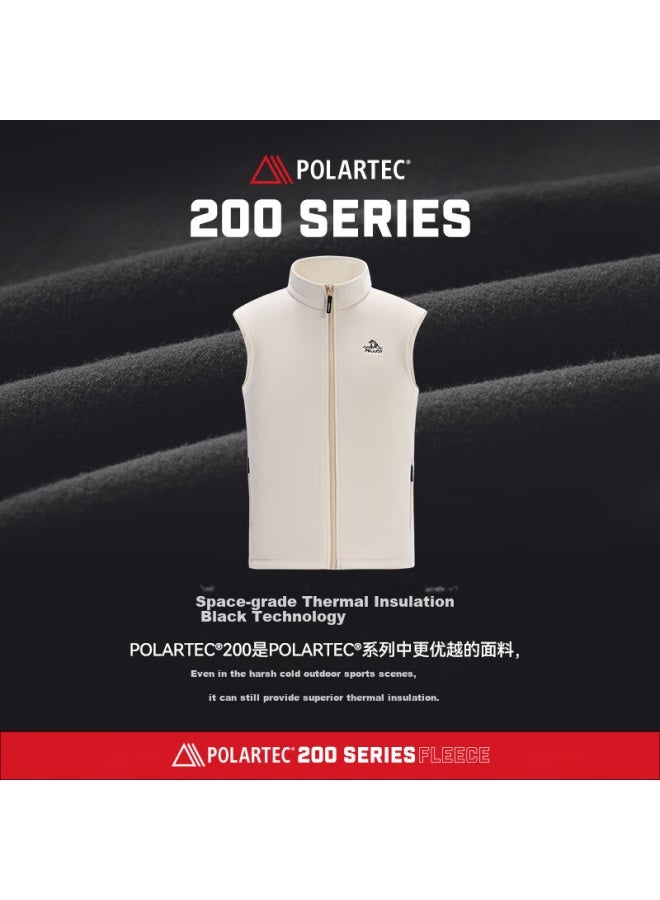 Pelliot Polartec Outdoor Fleece Vest Spring Men And Women Warm Plush Jacket 114310189 Black 3x