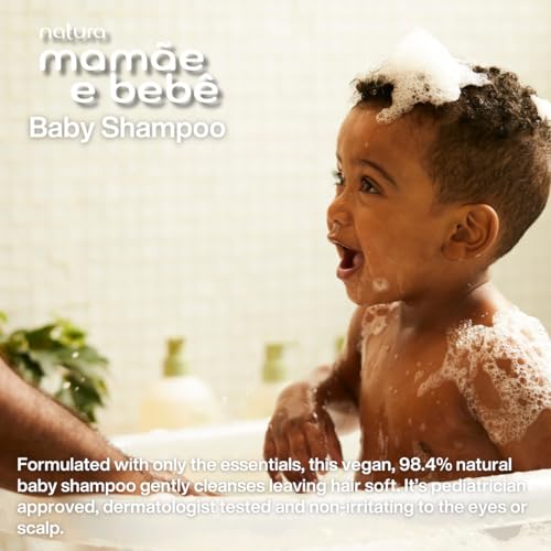 natura - Mamãe e Bebê Shampoo Refill - 100% Vegan - Safe & Gentle Formula - 98.4% Natural Origin - All Skin Types - Cruelty Free - Brazilian Baby Beauty - Baby Essentials - 6.7 fl oz (200ml) - Image 4