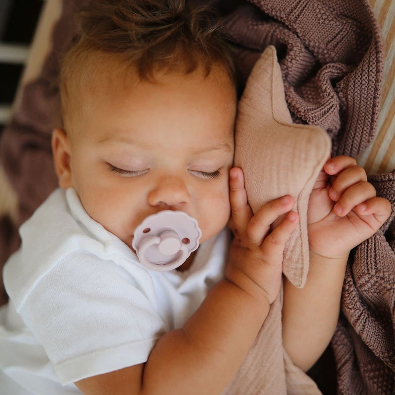 FRIGG Daisy SilkySoft Silicone Baby Pacifier | Made in Denmark | BPA-Free (Baked Clay/Cream, 6-18 Months) - Image 5