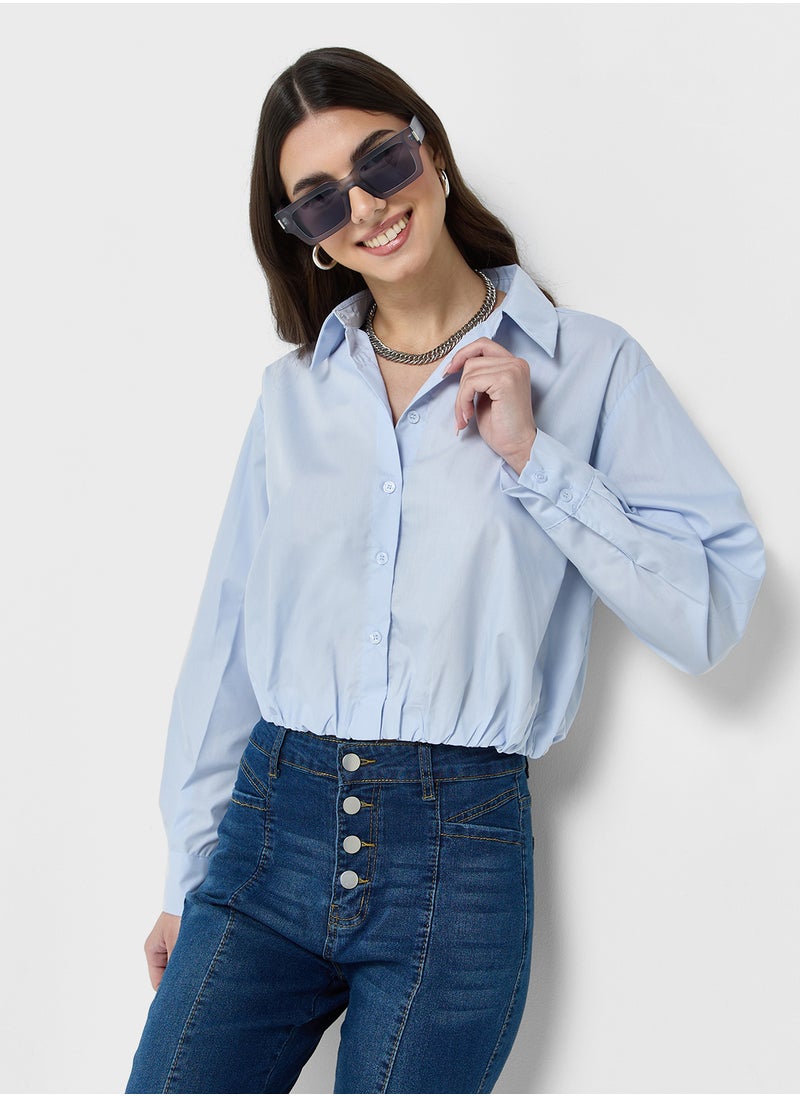 Ginger Boxy Cropped Shirt  - Image 1