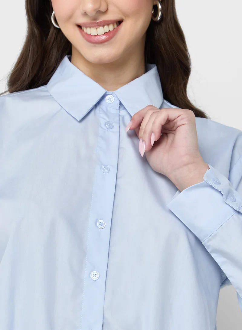 Ginger Boxy Cropped Shirt