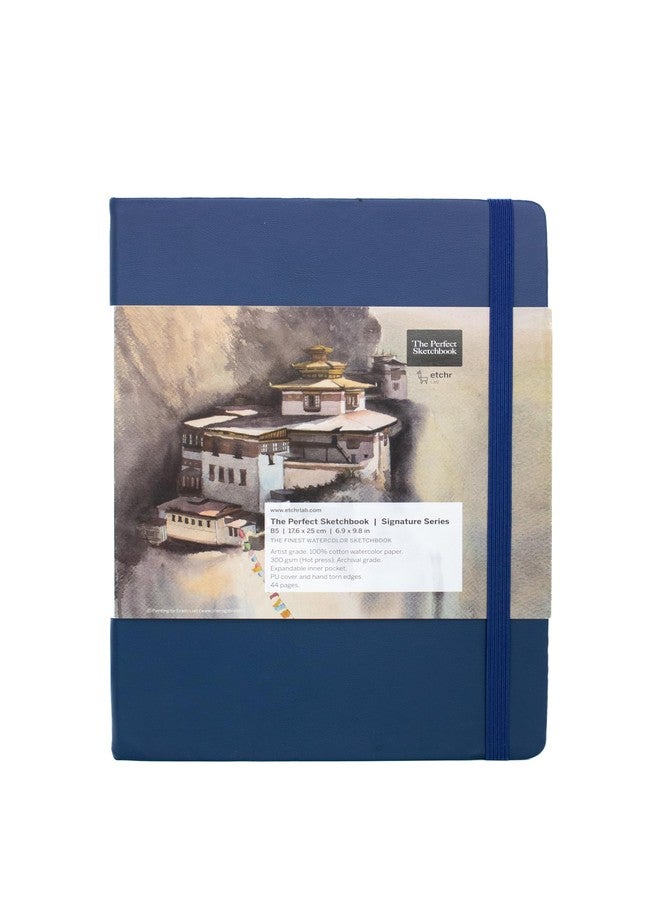 Etchr Lab - The Perfect Sketchbook Signature Series B5 300g 100% Cotton Signature 44 Pages Portrait Format Hot Press, White - Image 1