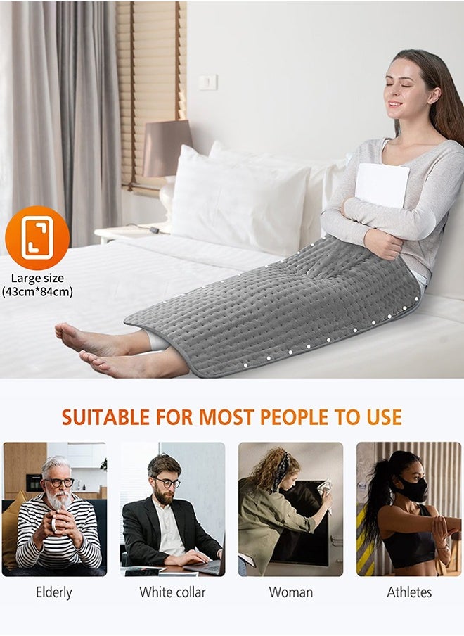 Garlo Heating Pad & Foot Warmer, 10 Temperature Settings & Auto Shut Off, 43x84cm, Washable Fast Heated Feet Warmers, Electric Heating Pads for Back Pain Relief,Abdomen,Feet,Back,Cramp  - Image 2