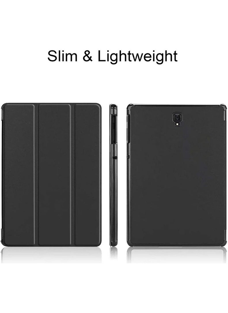 Theodor - حافظة واقية قابلة للطي لجهاز Samsung Galaxy Tab S4 10.5 مع حامل ثلاثي الطيات وغطاء مقاوم للصدمات مع خاصية الاستيقاظ التلقائي والنوم - Image 1