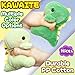 Kawaite Fat Dinosaur Stuffed Animals Dino Kawaii Plush Toy for Girls and Boys Soft Dinosaur Plush Toys Keychain Small Dinosaur Plushies Mini Stuffed Animal for Kids Goodie Bag Stuffers Light Green - Image 2