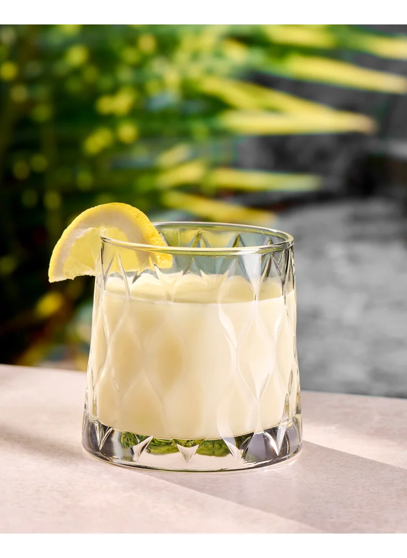 Paşabahçe Leafy Water - Whiskey Glass - 440 cc - 4 pieces