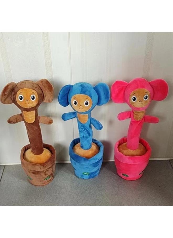 Generic - Cheburashka Big Ear Monkey Chabou Monkey Plush Doll Toy Creative Cute Doll In Stock-Color:Brown-Height:Charging Version [Korean]] - Image 1