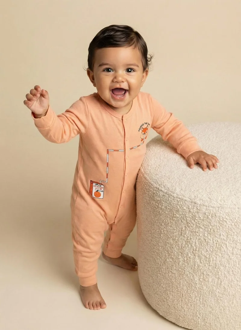 Nautinati  Nautinati  Baby Boys' 100% Cotton Pack of 2 Printed Sleepsuits for Men | Best Price UAE