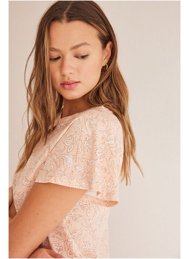 women'secret - Short nightgown with floral print - Image 1