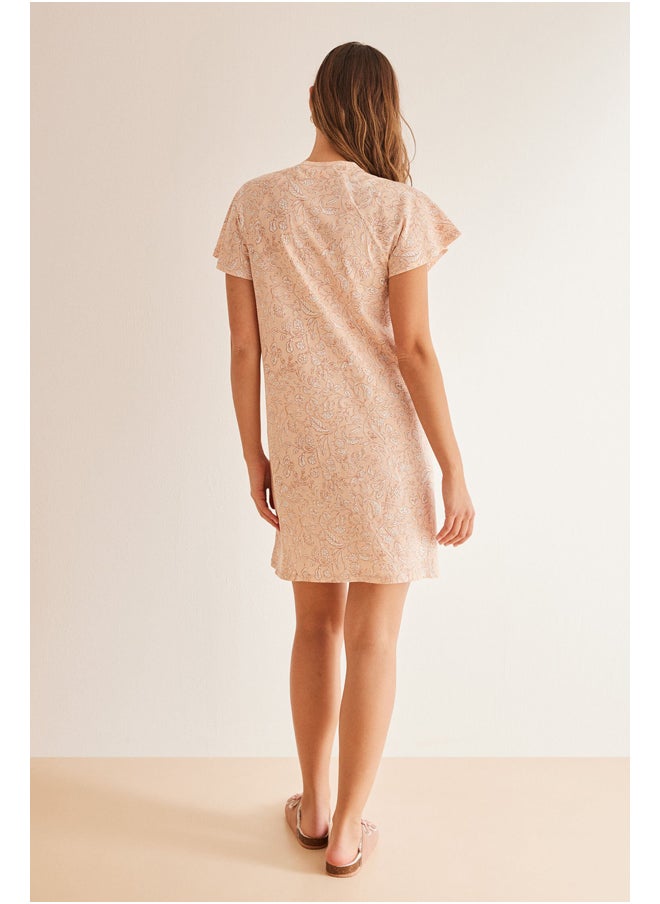 women'secret - Short nightgown with floral print - Image 1