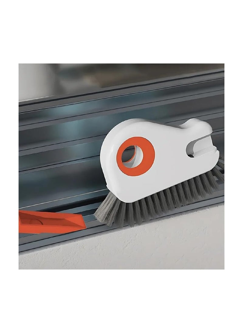 Generic 1 Pcs  2 in 1 Groove Cleaning Brush Window Track Cleaning Tools, Multifunction Grout Cleaner Tool Grip Brush Hard Bristle Crevice Cleaning Brush for Sliding Door Track, Window Sill, Window Seal  - Image 1