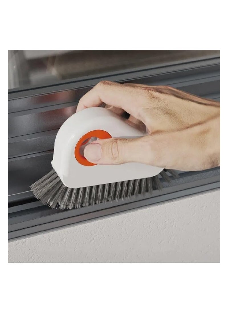 Generic 1 Pcs  2 in 1 Groove Cleaning Brush Window Track Cleaning Tools, Multifunction Grout Cleaner Tool Grip Brush Hard Bristle Crevice Cleaning Brush for Sliding Door Track, Window Sill, Window Seal  - Image 3