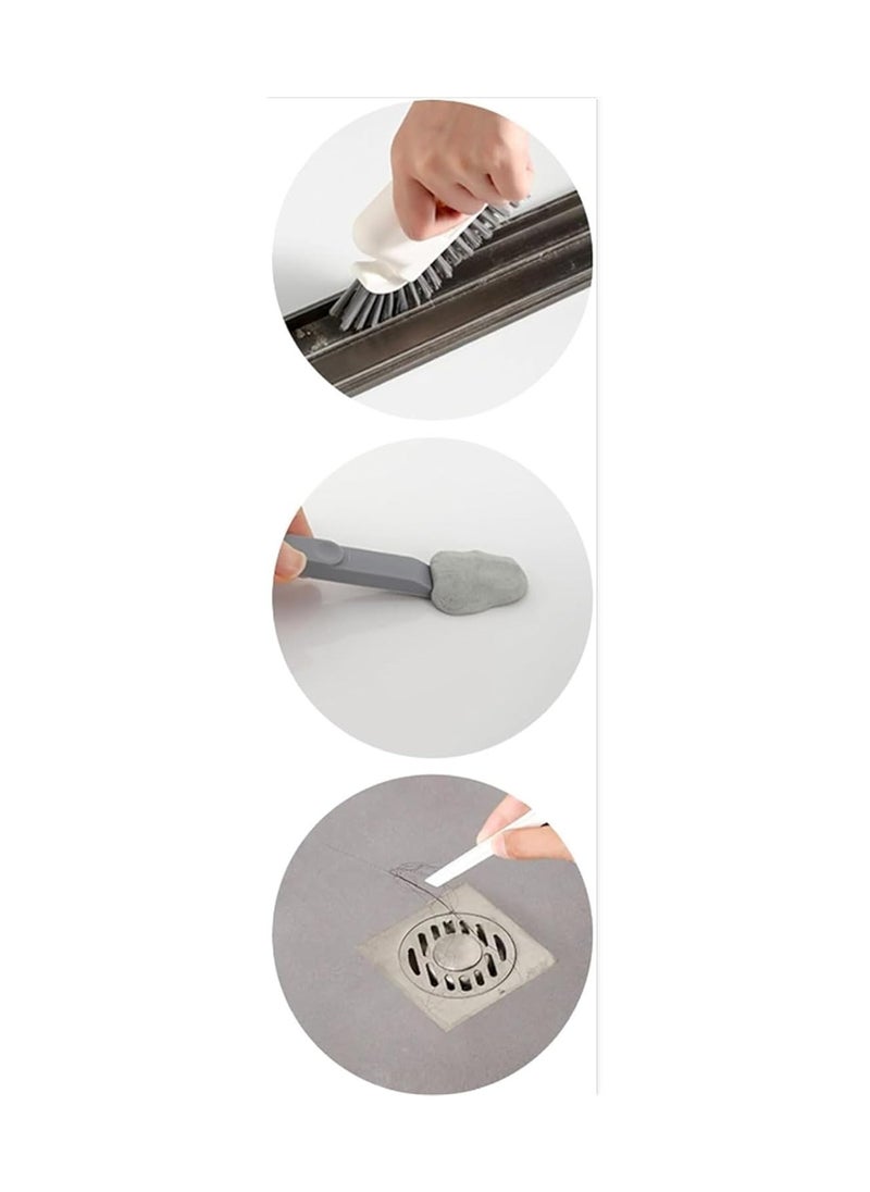 Generic 1 Pcs  2 in 1 Groove Cleaning Brush Window Track Cleaning Tools, Multifunction Grout Cleaner Tool Grip Brush Hard Bristle Crevice Cleaning Brush for Sliding Door Track, Window Sill, Window Seal  - Image 4
